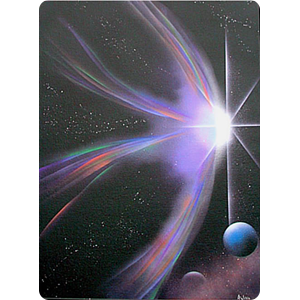 Starbirth - In a millionth of a second a star begins to burn with fission and is born.